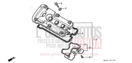 COUVERCLE DE CULASSE CB600FX de 1999